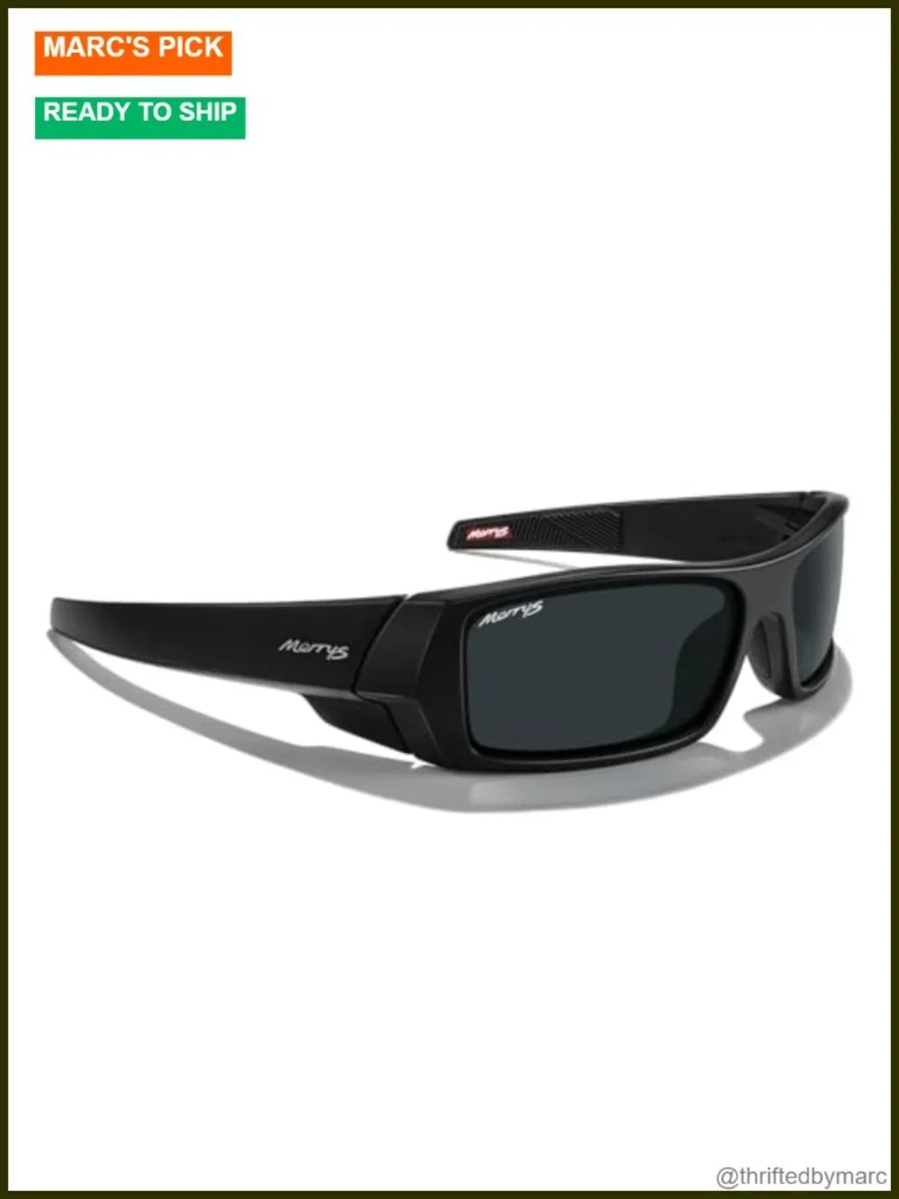 Polarized Wrap Around Rectangular Sunglasses TR90 Men Women UV400